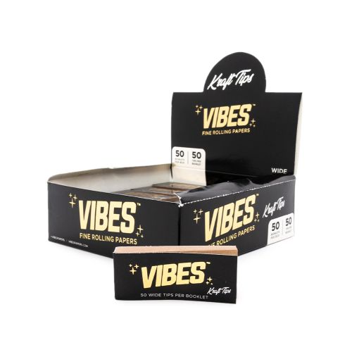 Perforated Kraft Rolling Tips by Vibes