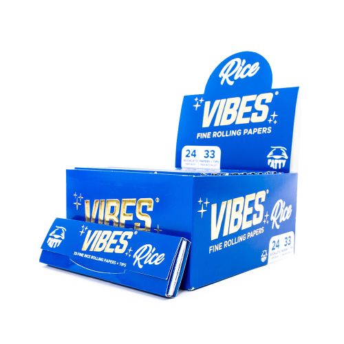 Vibes Fatty Rolling Papers with Tips in Rice