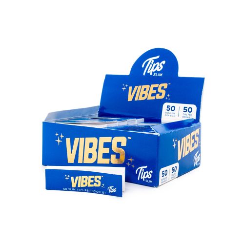 Perforated White Rolling Tips Vibes - Blue Pack