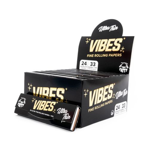 Vibes Fatty Rolling Papers with Tips Ultra Thin