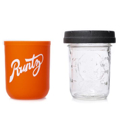Orange & White 8oz Runtz Mason Stash Jar by RE:STASH