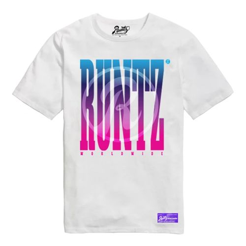 R Logo Worldwide T-Shirt By Runtz - White