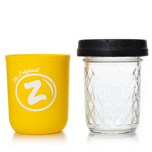 The Original Z 8oz Mason Stash Jar by RE:STASH - Yellow