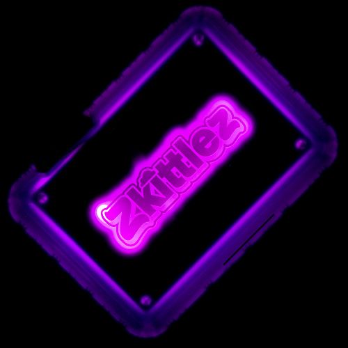 Zkittlez (Purple) LED Glow Rolling Tray by Glow Tray