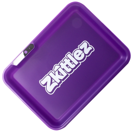 Zkittlez (Purple) LED Glow Rolling Tray by Glow Tray