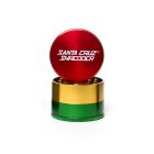 Medium 3 Piece Gloss Herb Grinders by Santa Cruz Shredder - Rasta