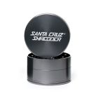 Large 4 Piece Gloss Herb Grinders by Santa Cruz Shredder - Grey