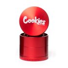 Medium 4 Piece Cookies Gloss Herb Grinders by Santa Cruz Shredder - Red