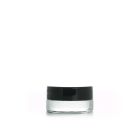 5g Clear Glass Container Jar with Black Lid for Extracts