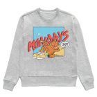 Mondays Off Crewneck Jumper by Smokers Club - Heather Grey