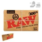 RAW Classic 300s 1 1/4 Creaseless Natural Rolling Papers (300/Papers