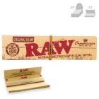 RAW Classic Connoisseur KingSize Slim with Tips Natural Rolling Paper (32/Papers