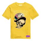 Skull T-Shirt By Runtz - Yellow