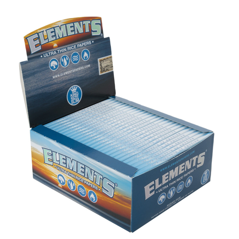 King Size Ultra-Thin Rice Rolling Papers by Elements Wholesale
