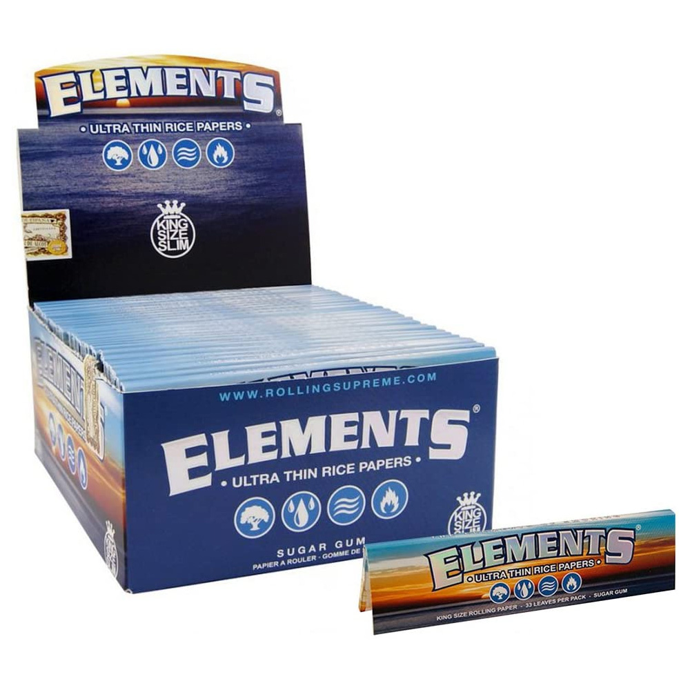 King Size Ultra-Thin Rice Rolling Papers by Elements Wholesale