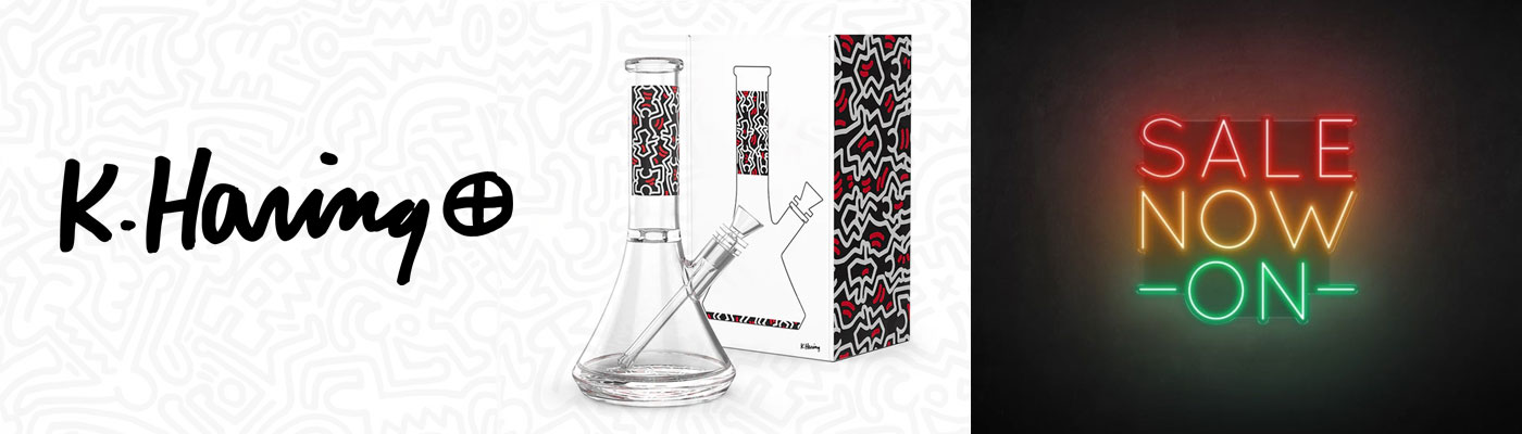 Keith Haring Glass Bong Sale – Designer Water Pipes