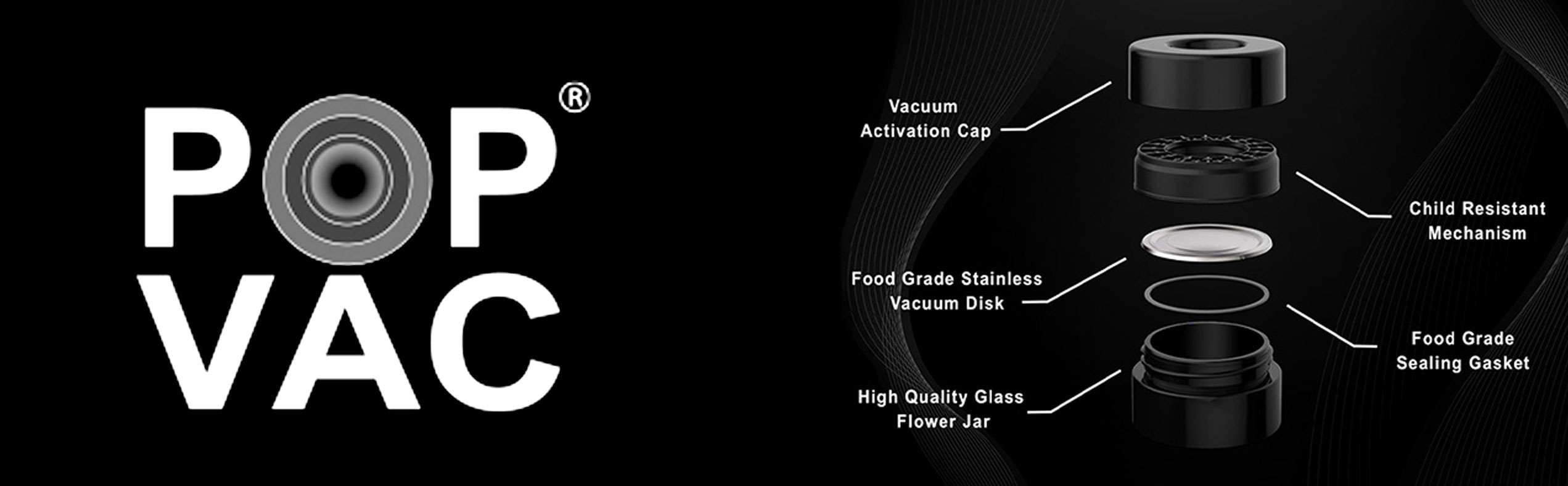 Pop-Vac Jars – Vacuum-Sealed Glass Storage Containers