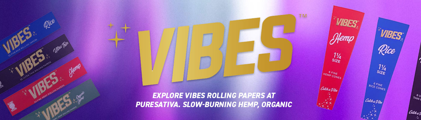 Vibes Rolling Papers – Premium Hemp, Rice & Ultra Thin