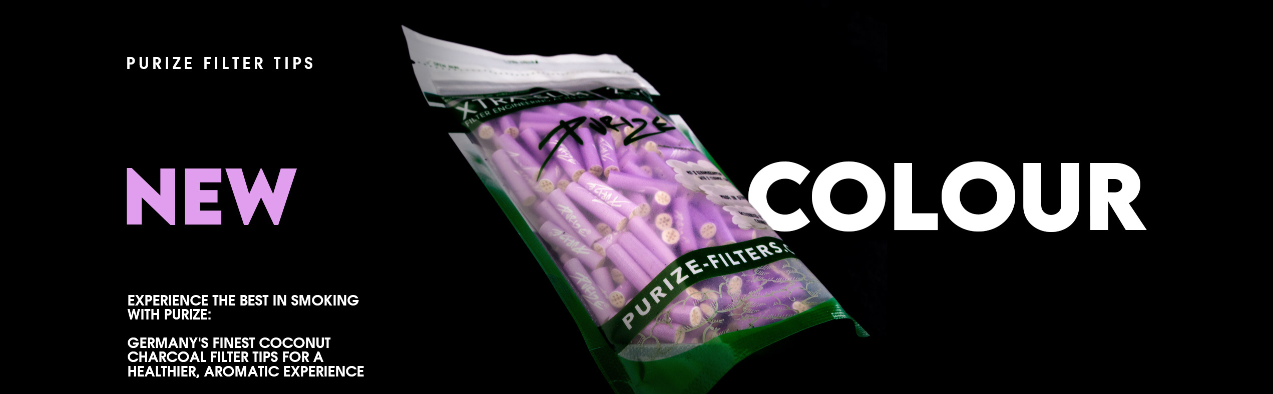 Purize Carbon Filter Tips Lilac Colorway