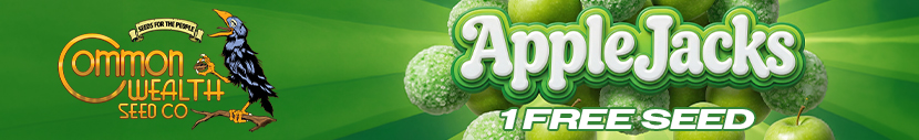 Buy any Commonwealth Seed Co pack, get a free Applejacks feminized seed.