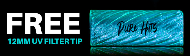 Retail buy 3x Pure Hits Tips and get 1x 12MM UV Glass tip for free!