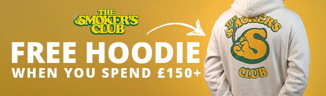 FREE Smoker's Club Hoodie when you spend £150 or more