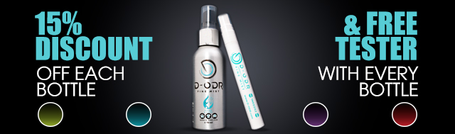 Get 15% OFF A D-ODR Bottle Odour Removal Spray And A Free Tester