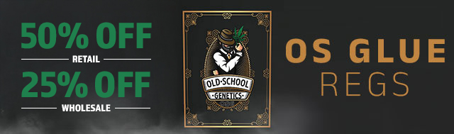 Receive A 50% Retail Discount or 25% Wholesale Discount Off Selected Old School Genetics Strains