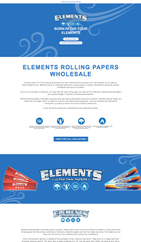 Elements Rolling Papers Wholesale