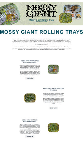 Mossy Giant Rolling Trays Wholesale