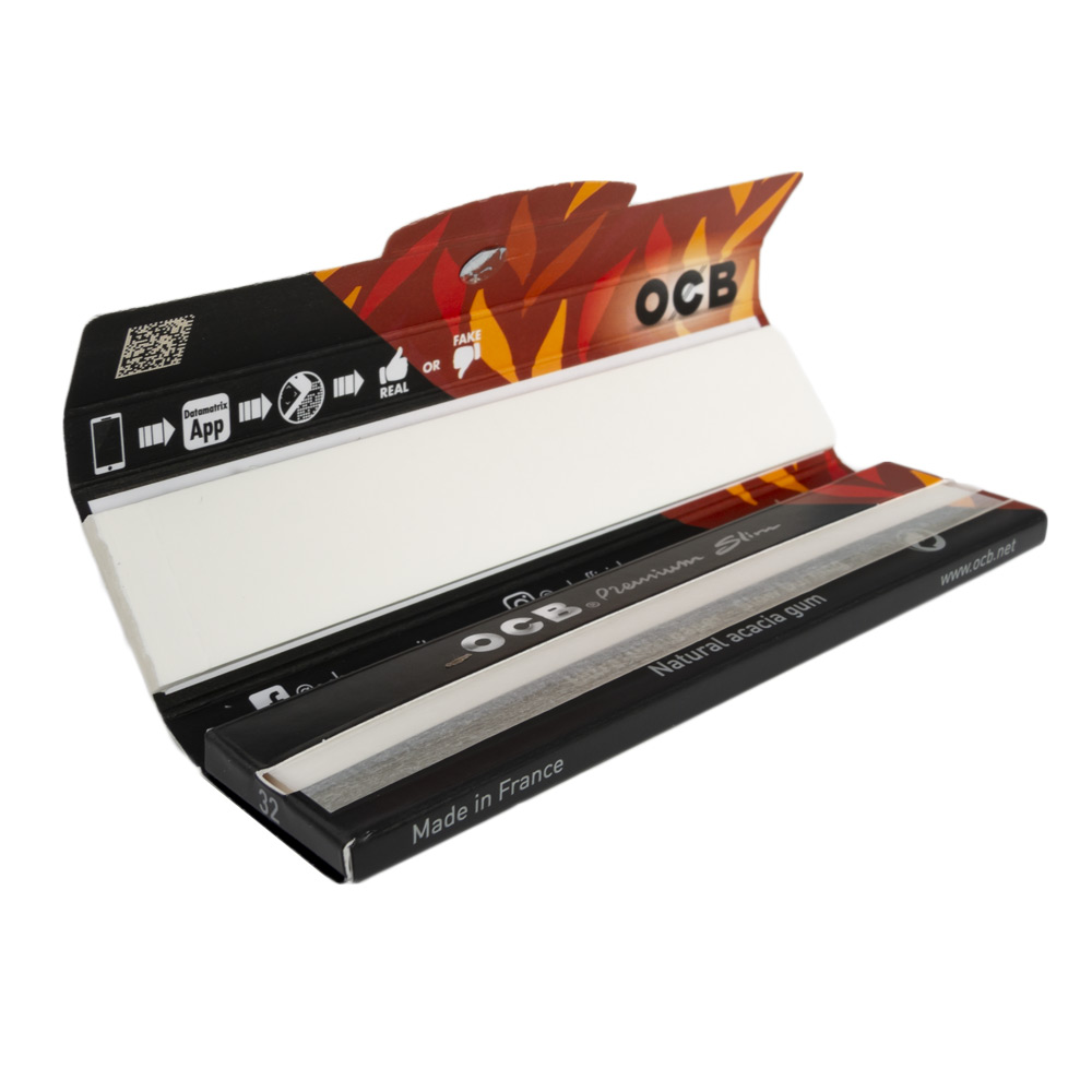 OCB Premium King-Size Slim Rolling Papers Tips