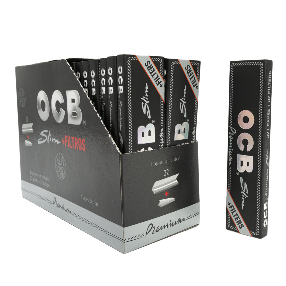 OCB Premium King-Size Slim Rolling Papers Tips