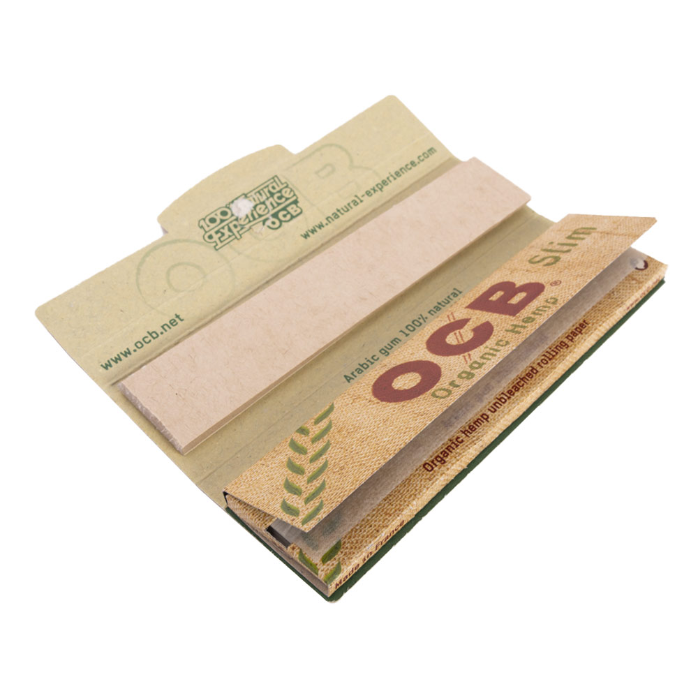 OCB Organic Hemp King-Size Slim Rolling Papers Tips Wholesale