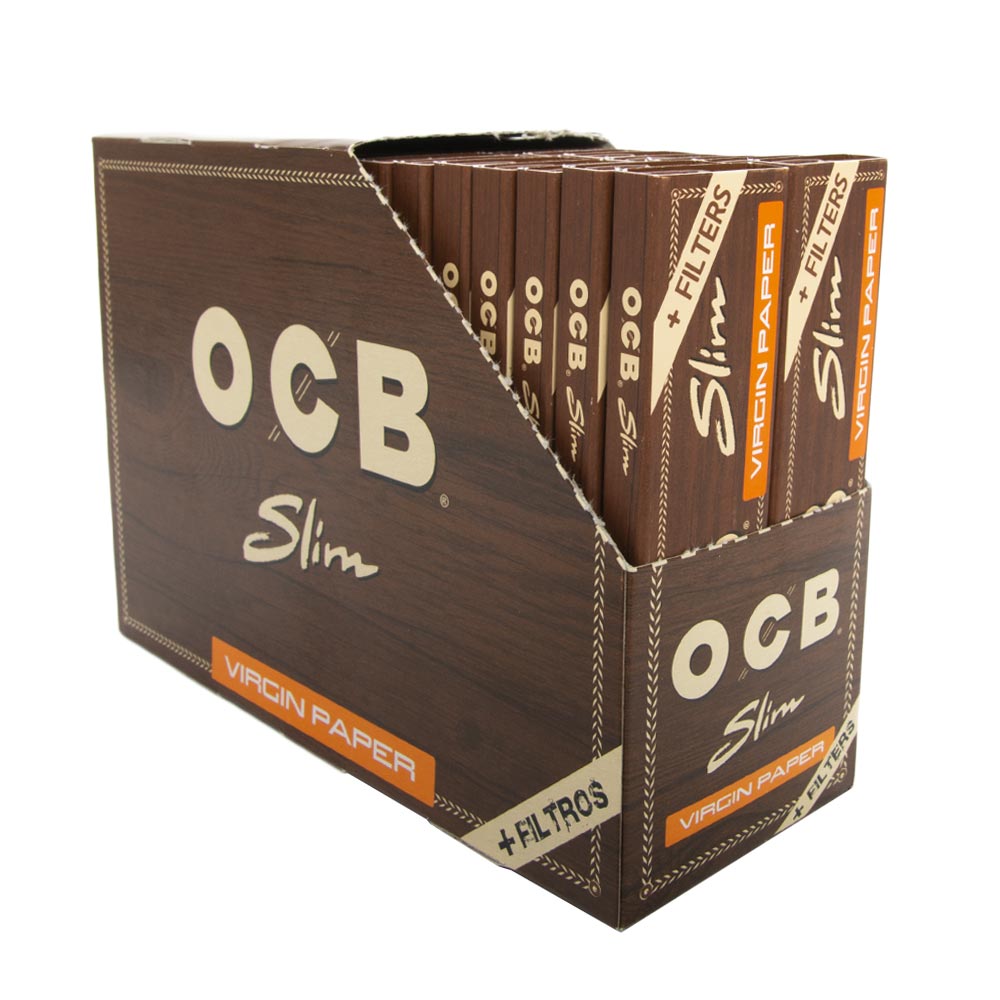 OCB Virgin King-Size Slim Rolling Papers Tips