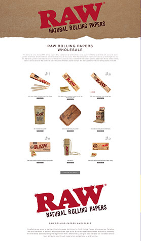 RAW Rolling Papers Wholesale