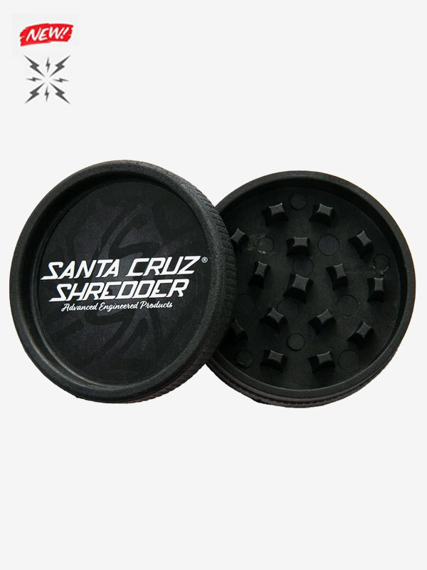Medium 2 Piece Black Hemp Herb Grinder by Santa Cruz Shredder - Wholesale
