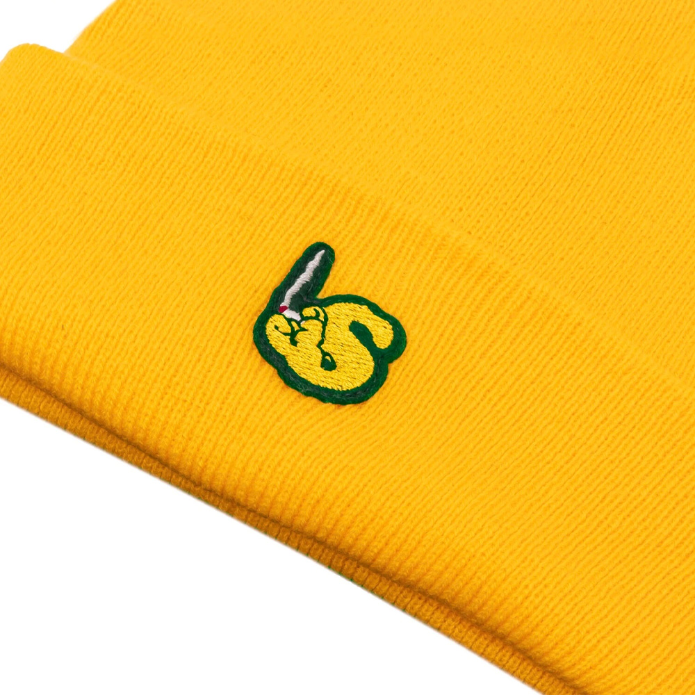 Yellow Beanie Hat by The Smoker's Club Wholesale