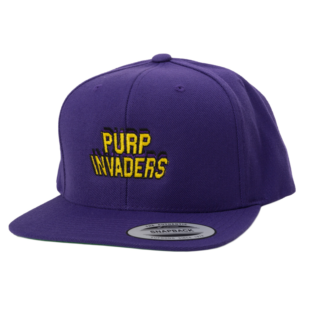 Purple Invaders SnapBack Baseball Cap Wholesale