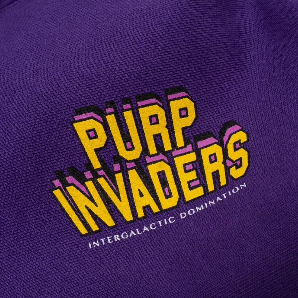 Purple Invaders Core Hoodie by The Smokers Club - Purple - Wholesale