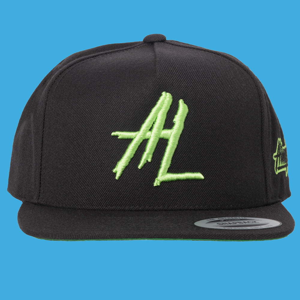 5 Panel Embroidered Snapback Hat by Alien Labs - Wholesale