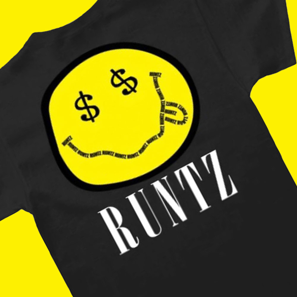 Smiley Face T-Shirt By Runtz - Wholesale