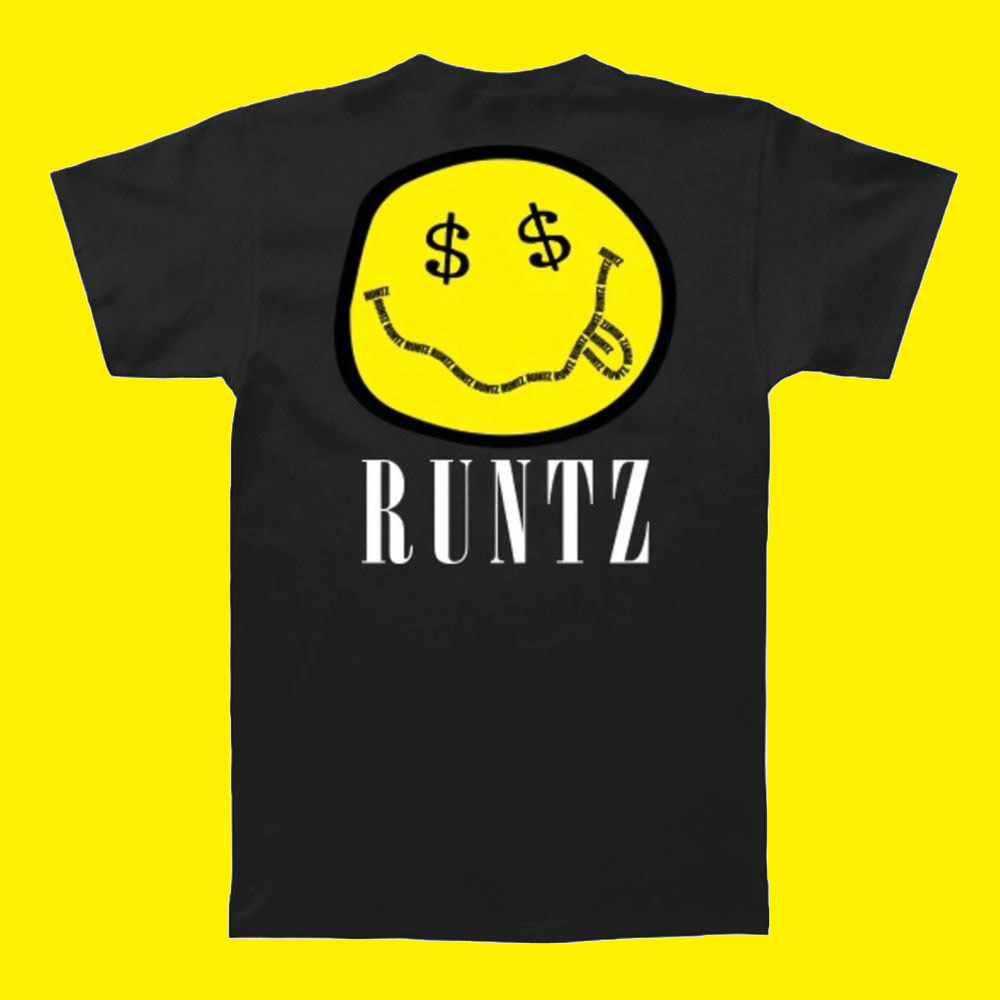 Smiley Face T-Shirt By Runtz - Wholesale